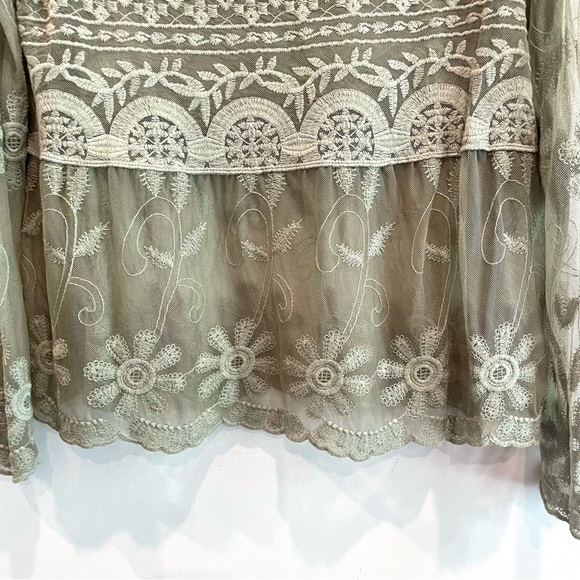 Sundance Long Sleeve Sheer Lace Top - Picture 4 of 12